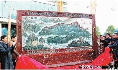 世界最大独幅瓷板画现身湖南醴陵