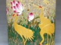 陶瓷笔筒画《和合》