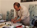 著名“新锐派”陶瓷艺术家、职业画家汉俑国画小品《修禅梦枣图》
