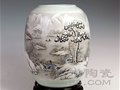 粉彩山水雪景是如何绘成的