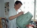 刻瓷艺术大师张明文“叮叮当当”赚外汇