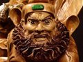 木雕上的道教神仙“钟馗”