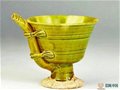 唐代带吸管的陶瓷茶杯