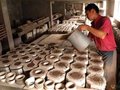 低品质的注浆成型紫砂壶