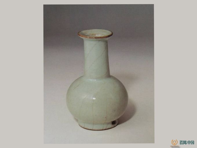 □観心・時代旧蔵□C6232南宋 官窯粉青釉双魚耳炉 玉津園